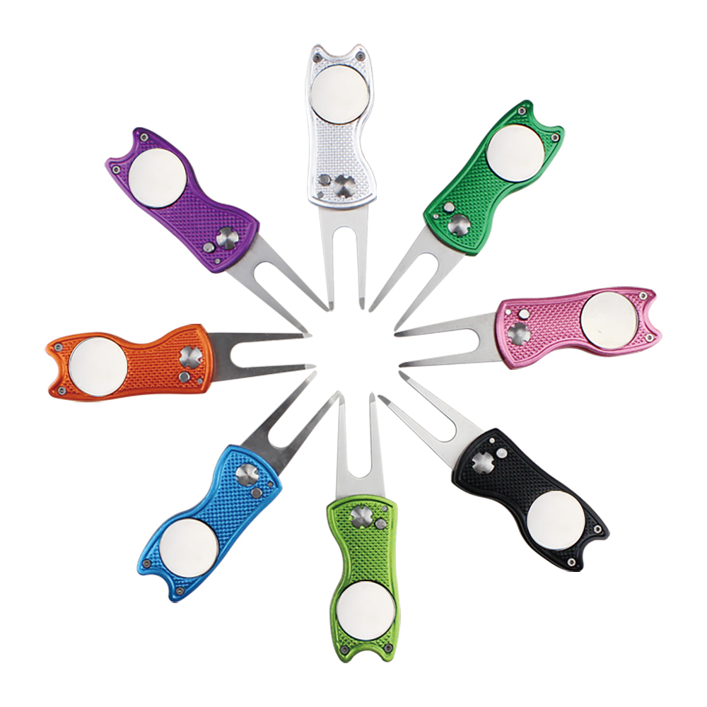 Divot Repair Tool - 1 adet çok renkli Switchblade Golf