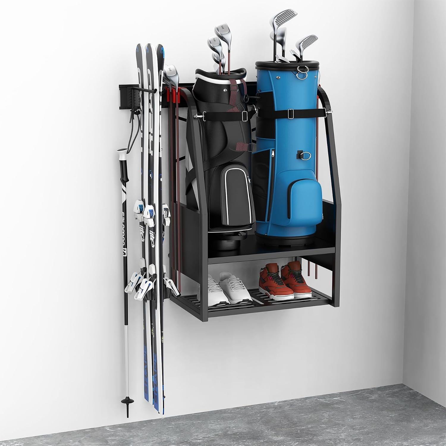 Golf Equipment Garage Storage - Duvara Monte Golf Çantası Düzenleyici, Ağır