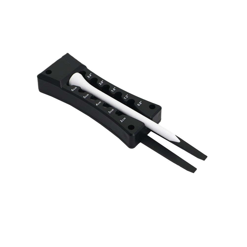 Divot Repair Tool - Siyah 3'ü 1 Arada Golf Aleti,