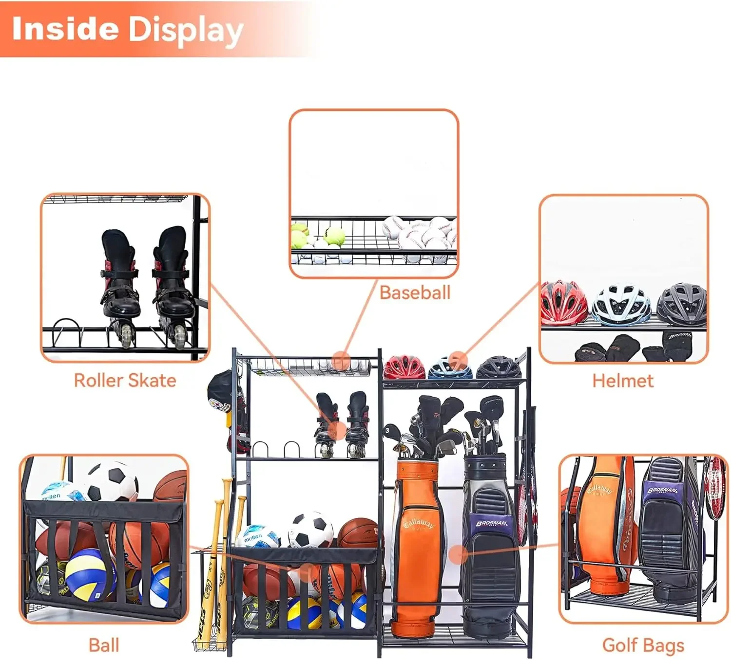 Garaj Spor Ekipmanı Düzenleyic - Golf Equipment Garage Storage incelemesi ve fiyatı